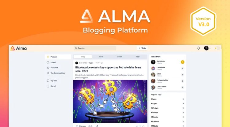 Alma – 博客平台 v3.0