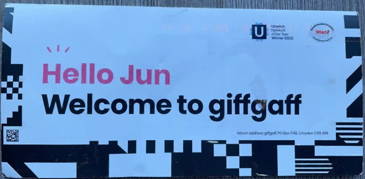 免费领取英国电话卡giffgaff及充值激活使用体验