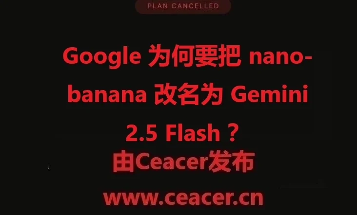 Google 为何要把 nano-banana 改名为 Gemini 2.5 Flash ？